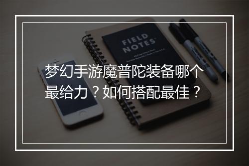 梦幻手游魔普陀装备哪个最给力?如何搭配最佳?